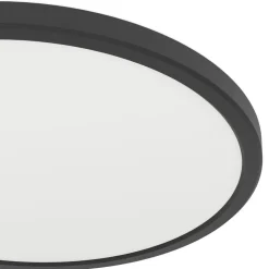 Eglo ROVITO-Z Plafondarmaturen Kunststof zwart / Kunststof wit H: 30 mm | Ø 300 mm