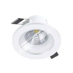 Eglo SALABATE inbouwarmatuur aluminium wit / Glas helder Ø 88 mm