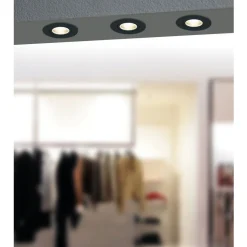 Eglo SALICETO inbouwarmatuur aluminium zwart H: 42 mm | Ø 88 mm