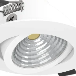 Eglo SALICETO inbouwarmatuur aluminium wit H: 42 mm | Ø 88 mm