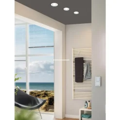 Eglo SALICETO inbouwarmatuur aluminium wit H: 42 mm | Ø 88 mm