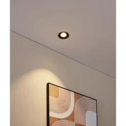 Eglo SALICETO inbouwarmatuur aluminium zwart H: 42 mm | Ø 88 mm