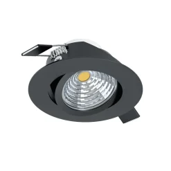 Eglo SALICETO inbouwarmatuur aluminium zwart H: 42 mm | Ø 88 mm