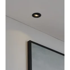 Eglo SALICETO inbouwarmatuur aluminium zwart H: 42 mm | Ø 88 mm