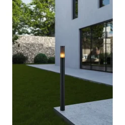 Eglo SALLE Staande lampen aluminium, kunststof zwart / Kunststof zwart-transparant H: 1100 mm | Ø 75 mm