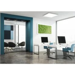 Eglo SALOBRENA 1 Plafondarmaturen aluminium, staal wit / Kunststof wit H: 50 mm