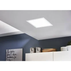 Eglo SALOBRENA 1 Plafondarmaturen aluminium, staal wit / Kunststof wit H: 50 mm