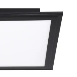 Eglo SALOBRENA 1 Plafondarmaturen aluminium, staal zwart / Kunststof wit H: 50 mm