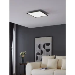 Eglo SALOBRENA 1 Plafondarmaturen aluminium zwart / Kunststof wit H: 50 mm