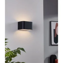 Eglo SANIA 4 Wandlamp aluminium zwart, wit H: 80 mm