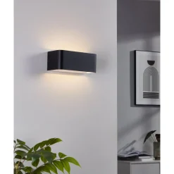 Eglo SANIA 4 Wandlamp aluminium zwart, wit H: 80 mm