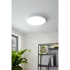 Eglo SARSINA-A Plafondarmaturen aluminium wit / Kunststof wit H: 50 mm | Ø 600 mm