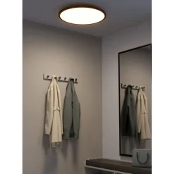 Eglo SARSINA-Z Plafondarmaturen aluminium, staal zwart / Kunststof wit H: 52 mm | Ø 600 mm