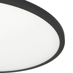 Eglo SARSINA-Z Plafondarmaturen aluminium, staal zwart / Kunststof wit H: 52 mm | Ø 600 mm