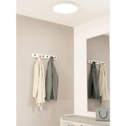 Eglo SARSINA-Z Plafondarmaturen aluminium, staal wit / Kunststof wit H: 52 mm | Ø 450 mm