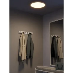 Eglo SARSINA-Z Plafondarmaturen aluminium, staal wit / Kunststof wit H: 52 mm | Ø 450 mm