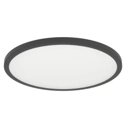 Eglo SARSINA-Z Plafondarmaturen aluminium, staal zwart / Kunststof wit H: 52 mm | Ø 450 mm