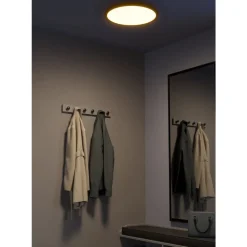 Eglo SARSINA-Z Plafondarmaturen aluminium, staal zwart / Kunststof wit H: 52 mm | Ø 450 mm