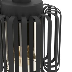 Eglo SELINUS Wandlamp staal zwart / Glas helder H: 220 mm