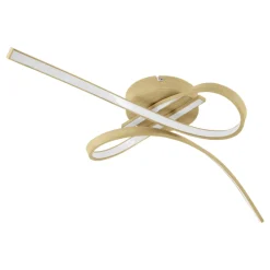 Eglo SELVINA 2 Plafondarmaturen staal, aluminium lichtbruin / Kunststof wit H: 140 mm