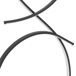 Eglo SERPINS Staande lampen aluminium, staal zwart / Kunststof wit H: 1070 mm