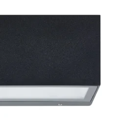 Eglo SPONGANO Wandlamp aluminium zwart / Glas helder H: 90 mm