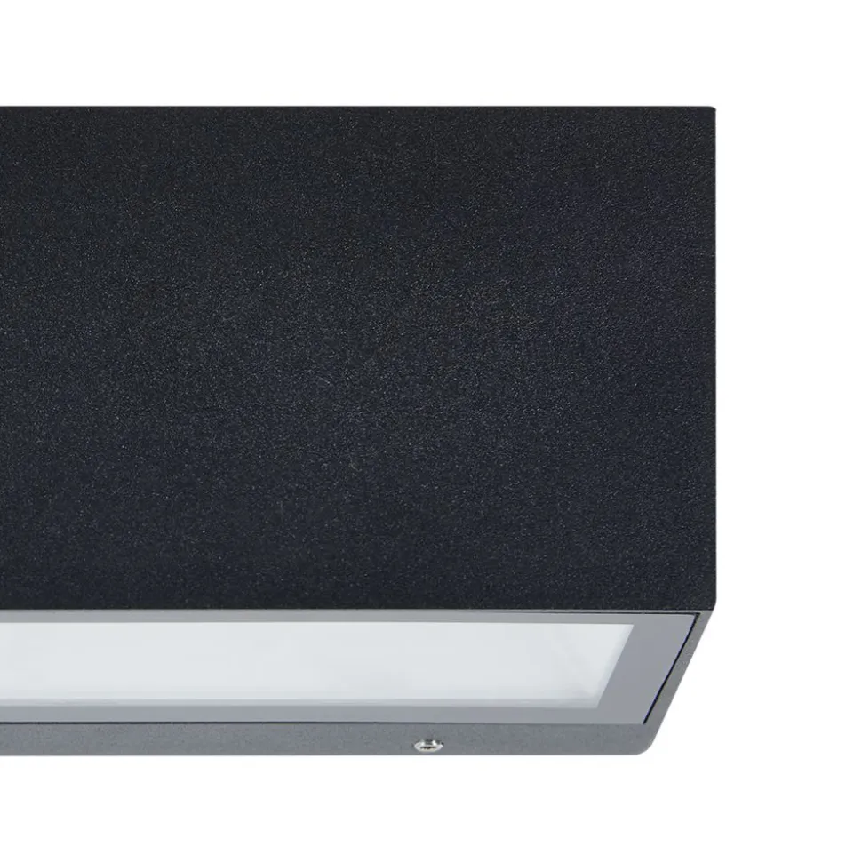 Eglo SPONGANO Wandlamp aluminium zwart / Glas helder H: 90 mm