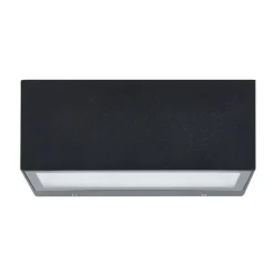 Eglo SPONGANO Wandlamp aluminium zwart / Glas helder H: 90 mm