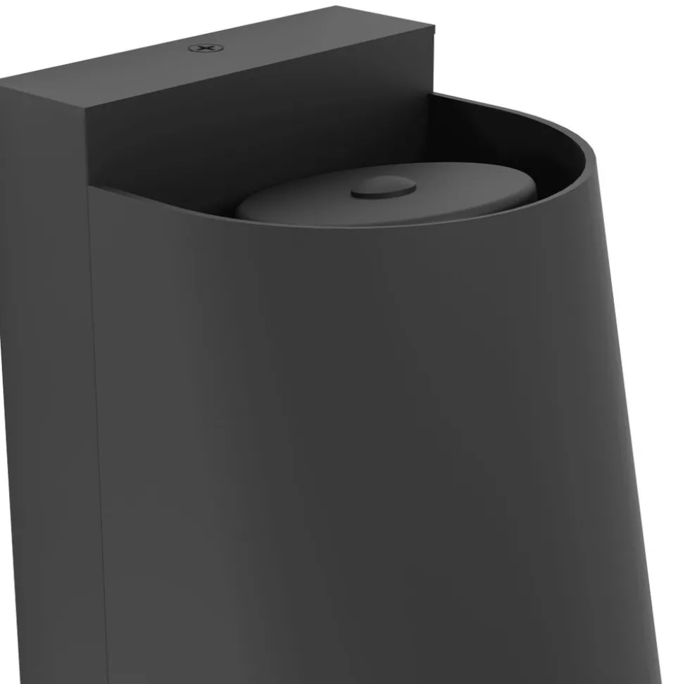 Eglo STAGNONE Wandlamp aluminium, staal zwart / Glas helder H: 205 mm