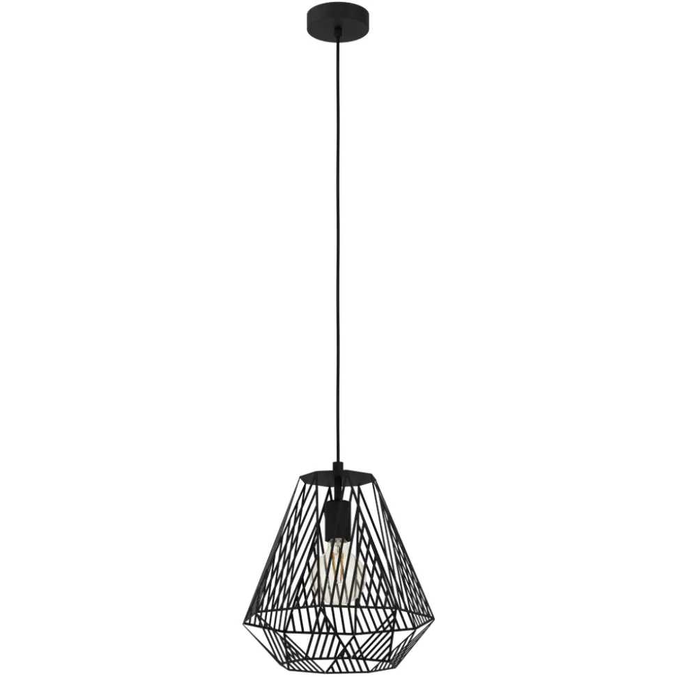 Eglo STYPE hanglamp staal zwart H: 1100 mm | Ø 330 mm