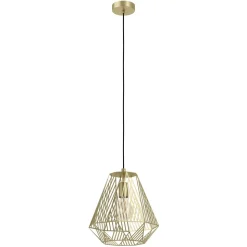 Eglo STYPE hanglamp staal goudkleuren H: 1100 mm | Ø 330 mm