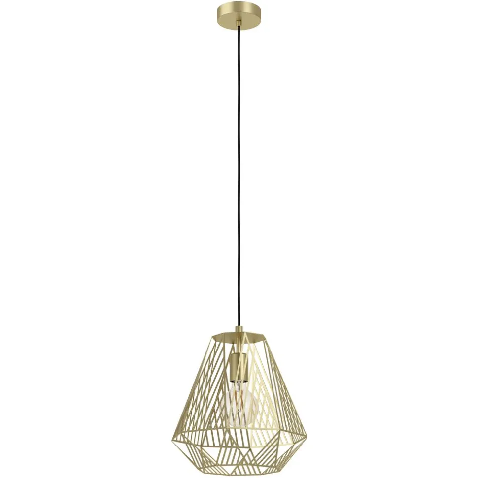Eglo STYPE hanglamp staal goudkleuren H: 1100 mm | Ø 330 mm