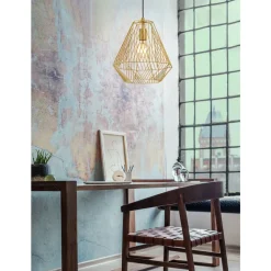 Eglo STYPE hanglamp staal goudkleuren H: 1100 mm | Ø 330 mm