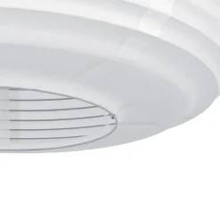 Eglo SUMMERHILL Plafondarmaturen hout, staal bruin / papier wit H: 245 mm | Ø 400 mm