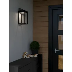 Eglo SUZZARA zonne-energiearmatuur Kunststof zwart / Kunststof wit H: 250 mm