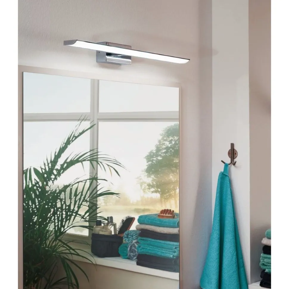 Eglo TABIANO Spiegelarmaturen staal chroom / Kunststof wit H: 70 mm