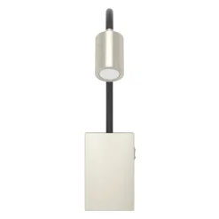 Eglo TAZZOLI Wandlamp staal, kunststof nikkel-mat, zwart H: 300 mm