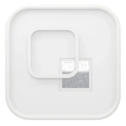 Eglo TIRIOLO Wand-/plafondlamp staal, kunststof wit, zilver H: 60 mm