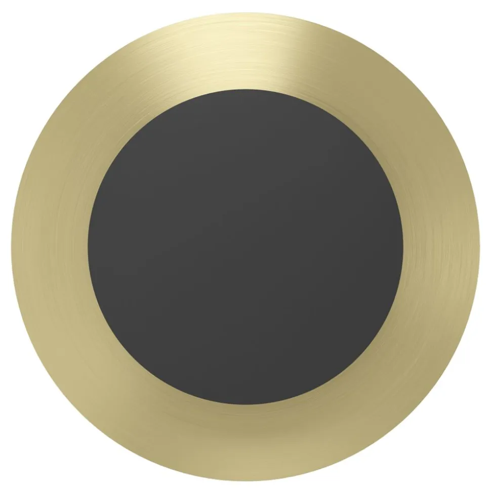 Eglo TOCINA Wandlamp staal zwart, geborsteld messing Ø 240 mm