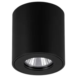 Eglo TORRECOLA Plafondarmaturen aluminium, kunststof zwart / Glas helder H: 95 mm | Ø 80 mm