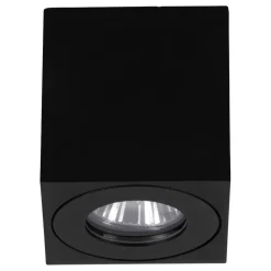 Eglo TORRECOLA Plafondarmaturen aluminium, kunststof zwart / Glas helder H: 95 mm