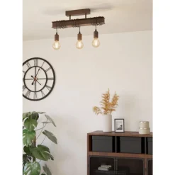 Eglo TOWNSHEND 4 Plafondarmaturen staal antiek-bruin H: 260 mm