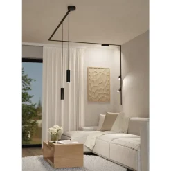 Eglo TPLUS 6 LENS SPOT spot Kunststof zwart H: 30 mm