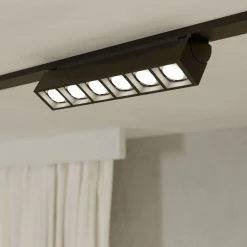 Eglo TPLUS 6 LENS SPOT spot Kunststof zwart H: 30 mm