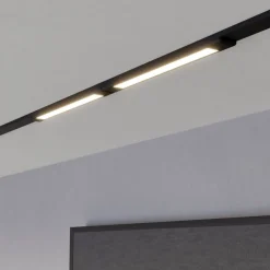 Eglo TPLUS FLAT LIGHT Plafondarmaturen Kunststof zwart H: 12 mm