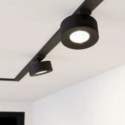 Eglo TPLUS WIDE SPOT spot Kunststof zwart H: 40 mm | Ø 85 mm