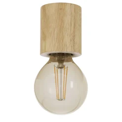 Eglo TURIALDO Plafondarmaturen Hout bruin H: 80 mm | Ø 70 mm