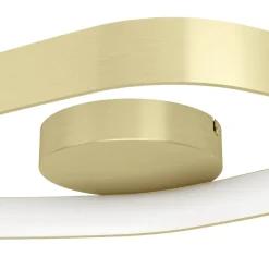 Eglo VALLEROSA Plafondarmaturen aluminium, staal geelkoper-geborsteld / Kunststof wit H: 75 mm