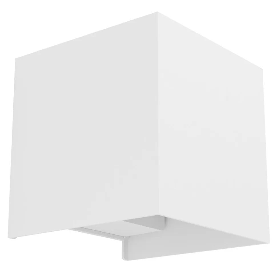 Eglo VALMONTONE Wandlamp aluminium wit / Glas helder H: 100 mm