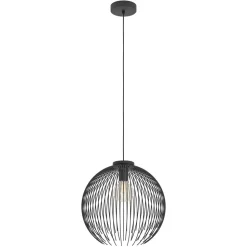 Eglo VENEZUELA hanglamp staal zwart H: 1100 mm | Ø 400 mm